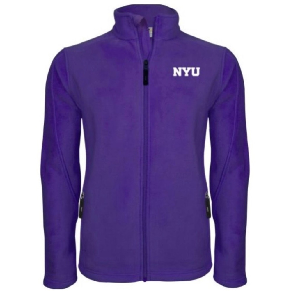 Purple NYU fleece jacket size M